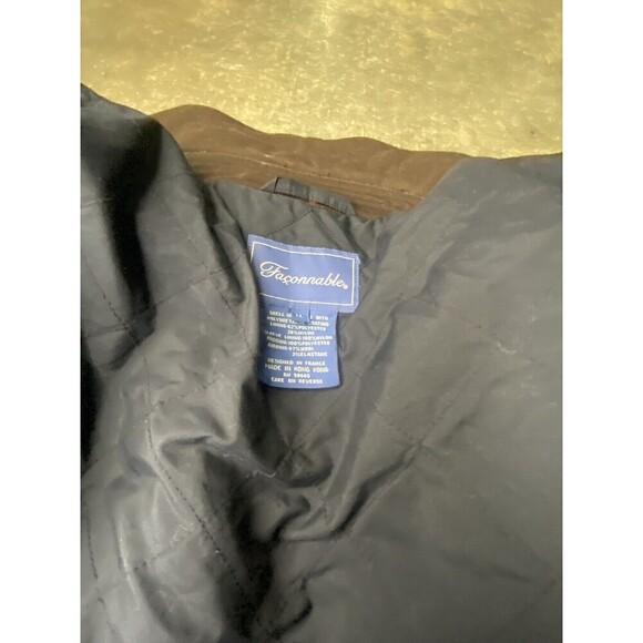 Faconnable Bomber Jacket Mens L Brown Wool Loro Piana Storm System Full Zip - Picture 8 of 8